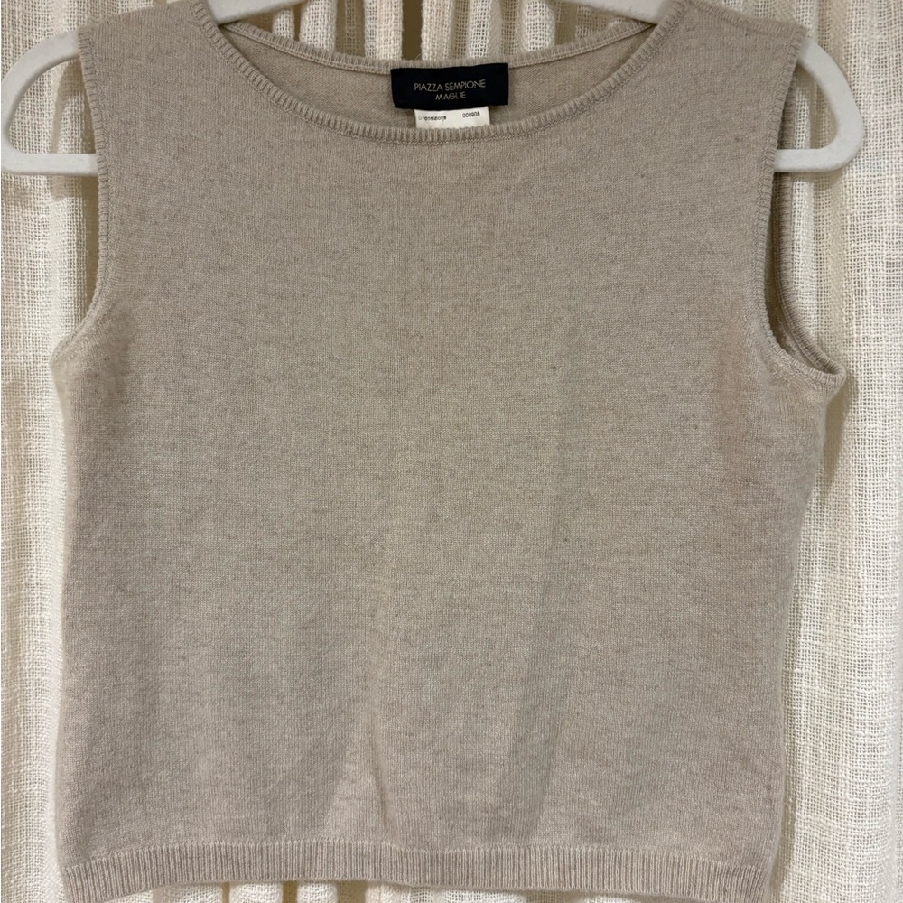 Vintage Piazza Sempione Cashmere Cropped Knit